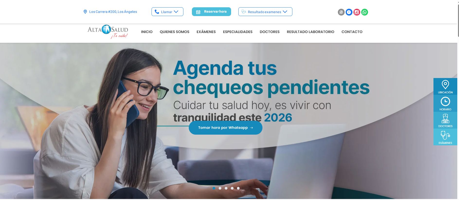 Plataforma de gestión clínica para Alta Salud