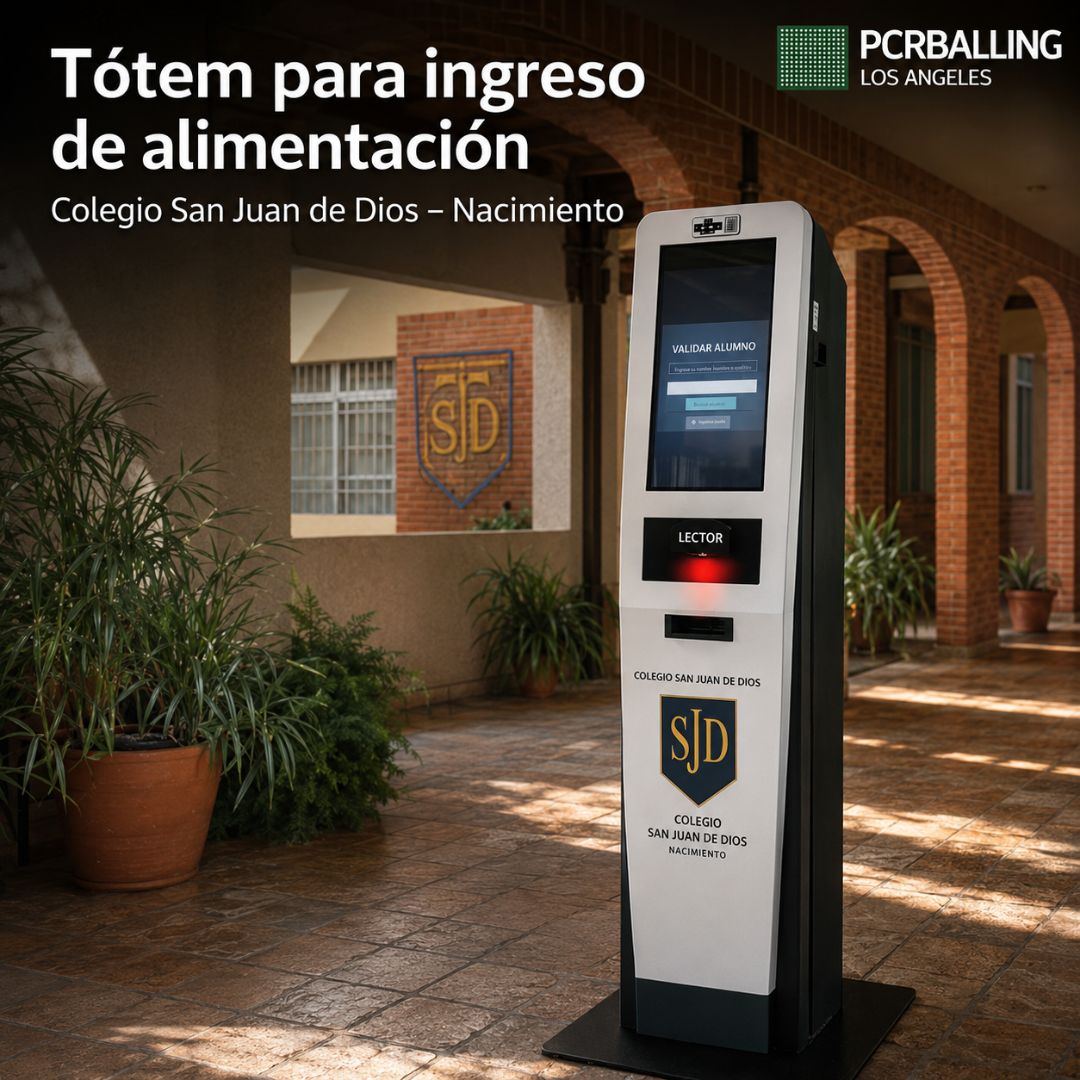Tótem de Control de Ingreso a Alimentación Escolar
